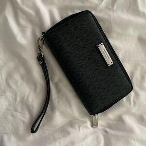 Michael Kors Black Wallet with Silver Details
